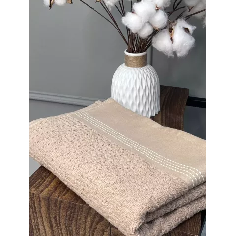 Махровое полотенце Comfort Life “Рольф” (мокко), 70×140