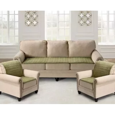 Набор покрывал для мягкой мебели Karteks “Паркет” зеленый (70х150 - 2 шт.)