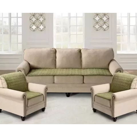 Набор покрывал для мягкой мебели Karteks “Паркет” зеленый (70х150 - 2 шт.)