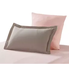 Комплект постельного белья Karteks "Сатин однотонный комбинированный" SK-005, 1.5 спальный