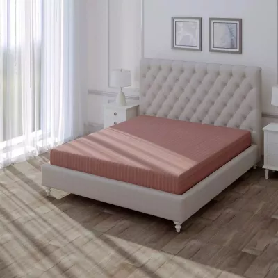 Простыня однотонная на резинке "Verossa" stripe (Ash), 160х200х30