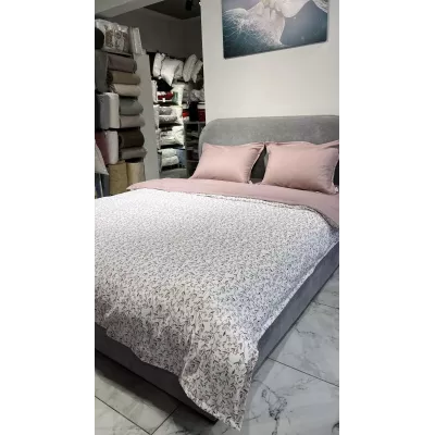 Комплект постельного белья DonCotton "Фланель-муслин" (веточки брусники), евро