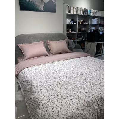 Комплект постельного белья DonCotton "Фланель-муслин" (веточки брусники), евро