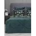 Комплект с одеялом KAZANOV.A “Жанет” изумруд бежевый (египетский хлопок-велюр), евро
