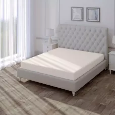 Простыня однотонная на резинке "Verossa" stripe (Antique White), 160х200х30