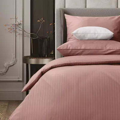 Комплект постельного белья Verossa stripe-sateen “Ash”, двуспальный