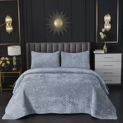 Покрывало Sofi De Marko “Фернанд” (серо-голубой), 240x260