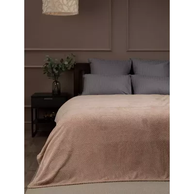 Плед Absolute Deco “Ромбики” (серо-бежевый), 150x200