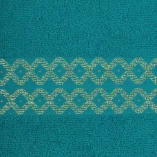 Комплект махровых полотенец Comfort Life "Блеск" (морская волна) 70х130, 50х80 и 30х60