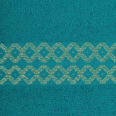 Комплект махровых полотенец Comfort Life "Блеск" (морская волна) 70х130, 50х80 и 30х60