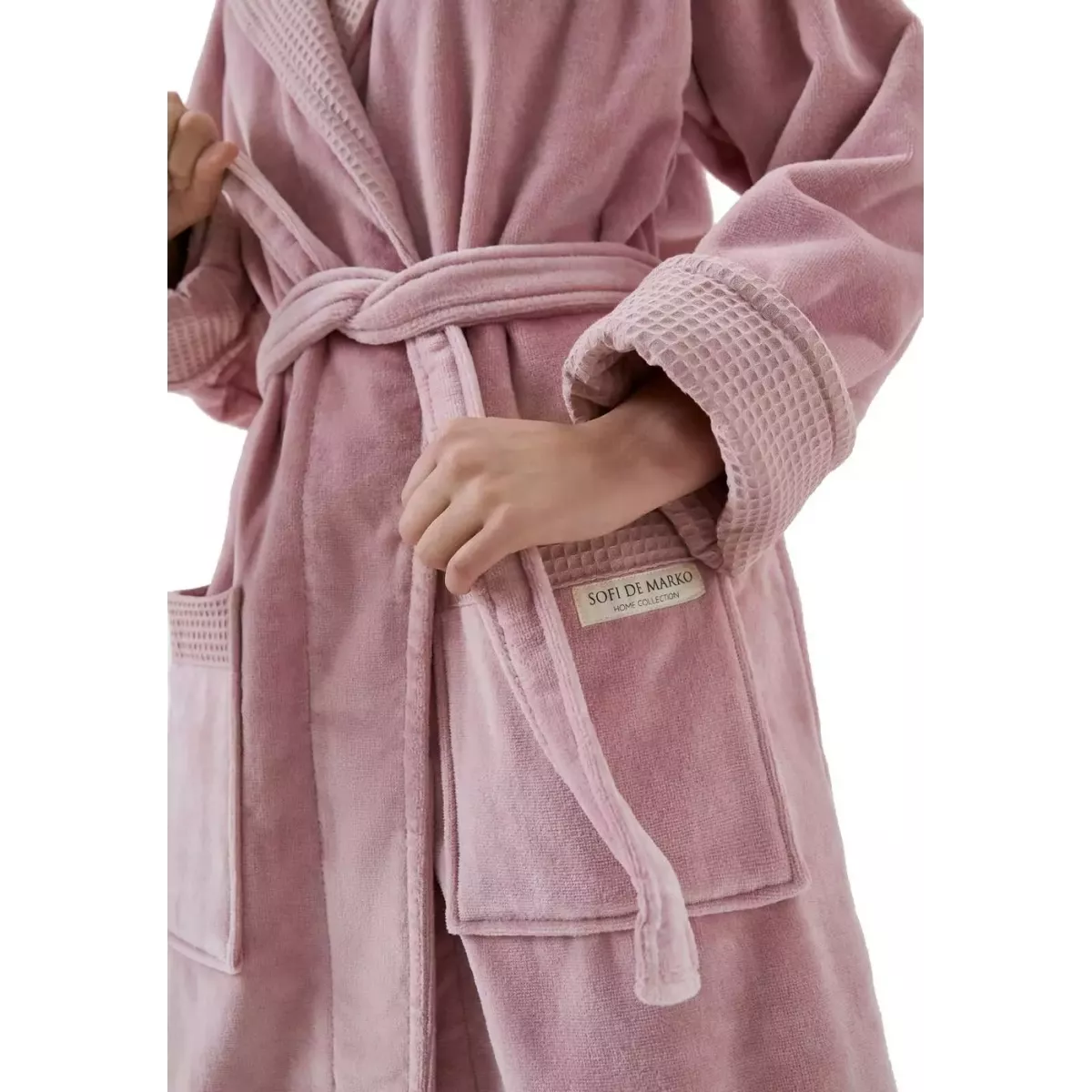 Халат махровый Sofi de Marko "Аделия" (лиловый)