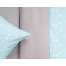 Комплект постельного белья Siberia Home “Звездочки” (синий), 1.5 спальный