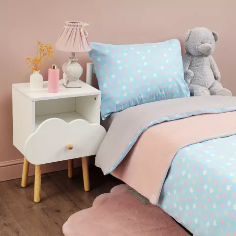 Комплект постельного белья Siberia Home “Звездочки” (синий), 1.5 спальный