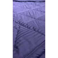 Комплект с одеялами DonCotton "Stripe Sateen" (фиолетовый), семейный