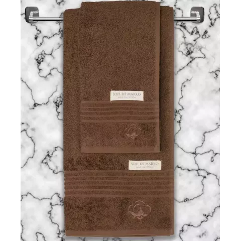 Комплект полотенец Sofi de marko “Nicole” (кофе), 50×90 и 70х140