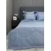 Комплект с одеялом KAZANOV.A Stripe Cotton "Hotel" (голубая платина), евро