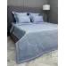 Комплект с одеялом KAZANOV.A Stripe Cotton "Hotel" (голубая платина), евро
