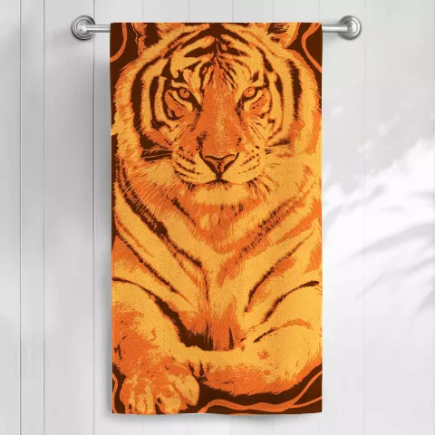 Махровое полотенце Самойловский текстиль "Тигр", 50х90