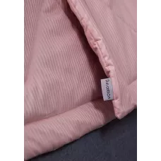 Комплект с одеялом DonCotton "Stripe Sateen Mini" (дымчатая роза), евро