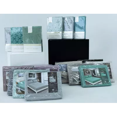 Комплект из простыни на резинке и наволочек Sofi De Marko "Римма", 180х200+50х70