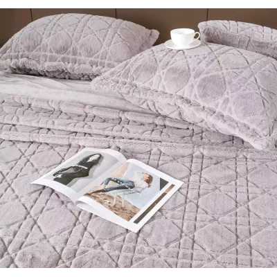 Покрывало Kazanov.a "Shinshilla Dori" (лаванда платина), 160х220