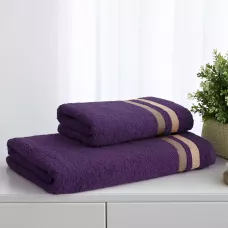 Махровое полотенце Самойловский текстиль "Исландия" (баклажан), 100х150