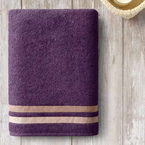 Махровое полотенце Самойловский текстиль "Исландия" (баклажан), 100х150