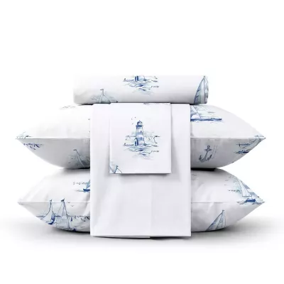 Комплект постельного белья Verossa Сатин "Regatta blue", евро