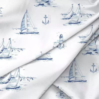 Комплект постельного белья Verossa Сатин "Regatta blue", евро