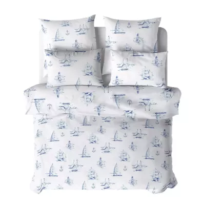 Комплект постельного белья Verossa Сатин "Regatta blue", евро