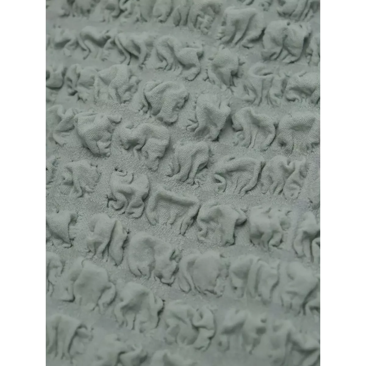 Чехол на прямой трехместный диван и два кресла ментол