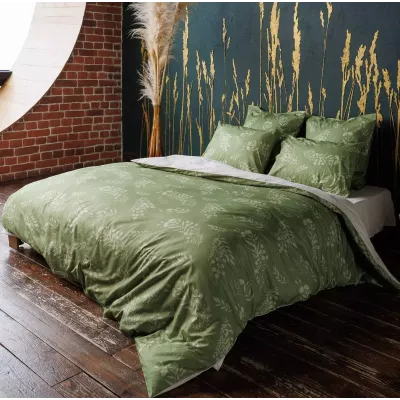 Комплект постельного белья Волшебная ночь ECO "Grass", евро
