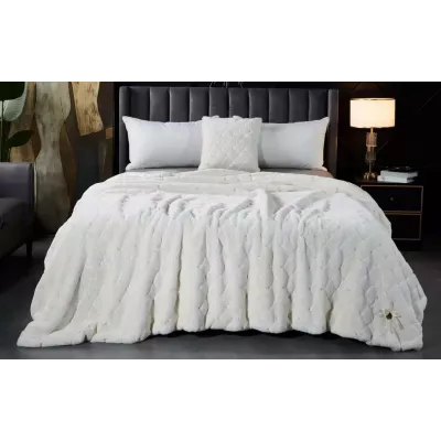 Плед-покрывало Sofi de Marko “Бернард” (молоко), 160x220