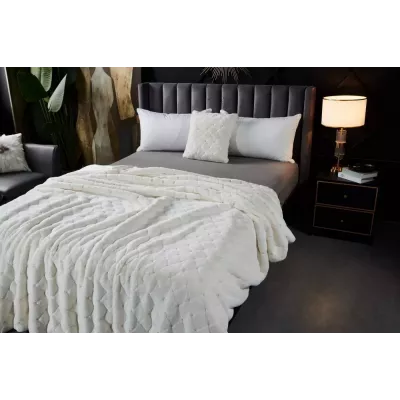 Плед-покрывало Sofi de Marko “Бернард” (молоко), 160x220