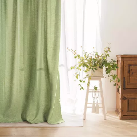 Комплект Штор Волшебная Ночь “Рогожка” (оливка), 165х270