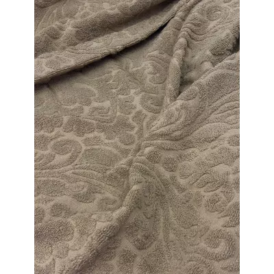 Махровое покрывало Karteks "Damask" жаккард (коричневый), 160х220