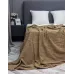 Махровое покрывало Karteks "Damask" жаккард (коричневый), 160х220