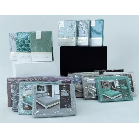 Комплект из простыни на резинке и наволочек Sofi De Marko "Лекси", 160х200+50х70