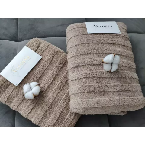 Махровое банное полотенце Verossa “Palermo” (капучино), 70х140