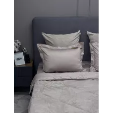 Комплект с одеялом KAZANOV.A Lindor Fluffy серый беж (египетский хлопок-велюр), евро