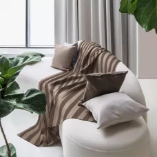 Покрывало Волшебная ночь "Рогожка" (зебра-капучино), 140х220