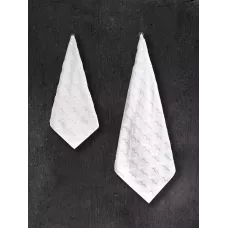 Махровое полотенце Sofi De Marko “Love” (белое), 50х90