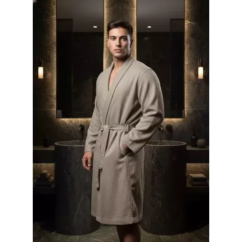 Халат мужской махровый Sofi de Marko "Дориан" (бежевый)